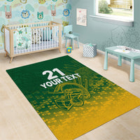 Custom South Africa Cricket Area Rug Go Proteas World Cup Version 2023 Sproty LT9 - Wonder Print Shop