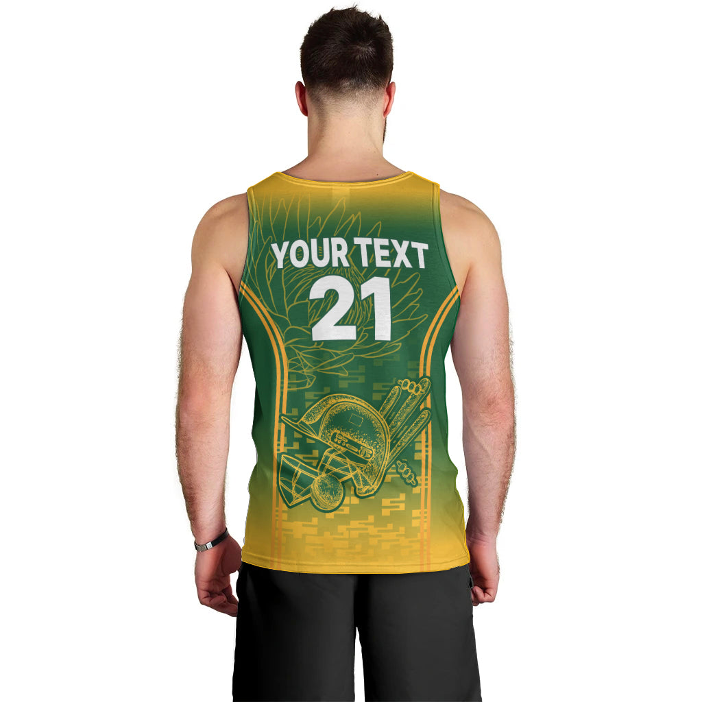 Custom South Africa Cricket Men Tank Top Go Proteas World Cup Version 2023 Sproty - Wonder Print Shop