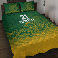 Custom South Africa Cricket Quilt Bed Set Go Proteas World Cup Version 2023 Sproty - Wonder Print Shop