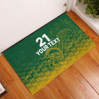 Custom South Africa Cricket Rubber Doormat Go Proteas World Cup Version 2023 Sproty - Wonder Print Shop