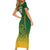 Custom South Africa Cricket Short Sleeve Bodycon Dress Go Proteas World Cup Version 2023 Sproty - Wonder Print Shop