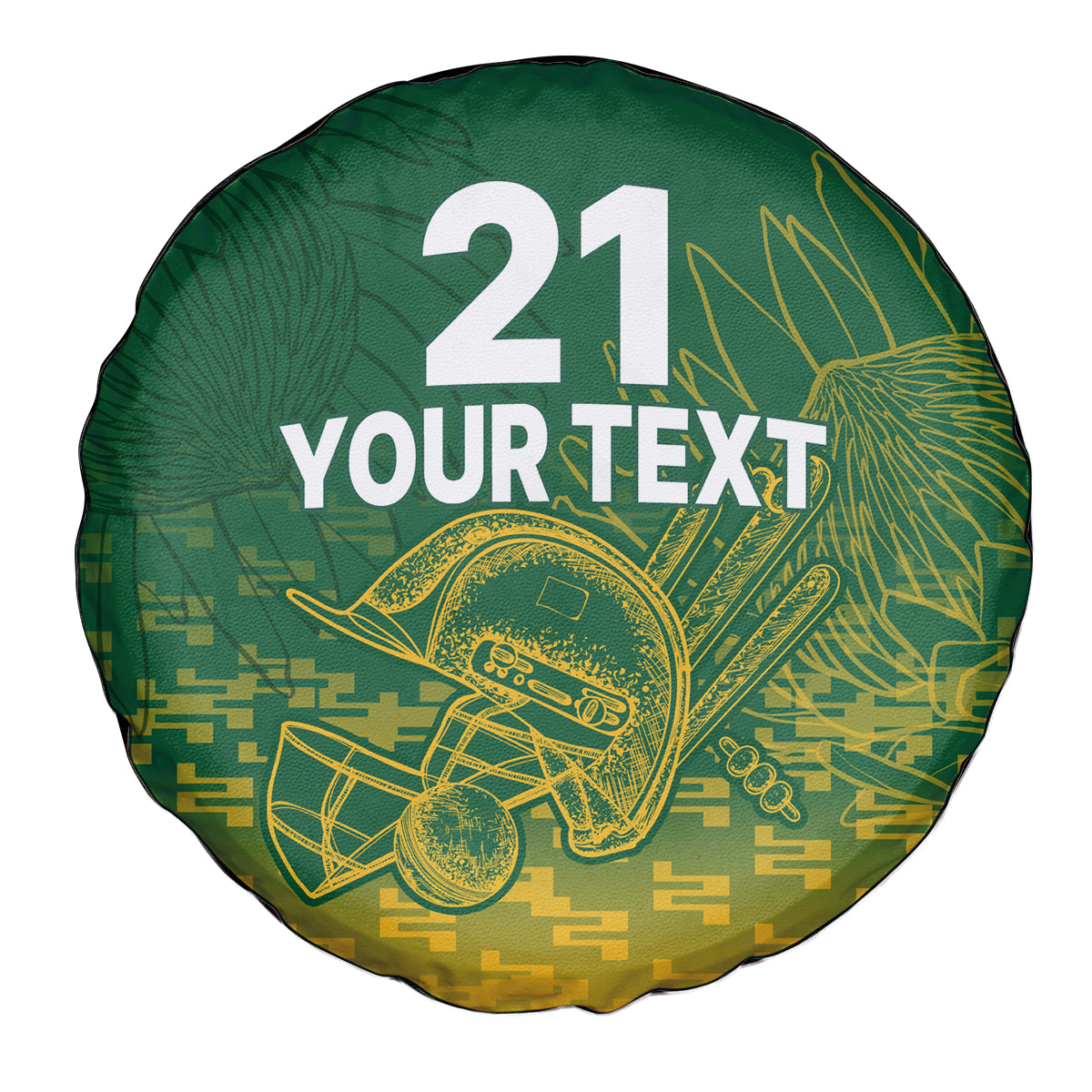 Custom South Africa Cricket Spare Tire Cover Go Proteas World Cup Version 2023 Sproty - Wonder Print Shop