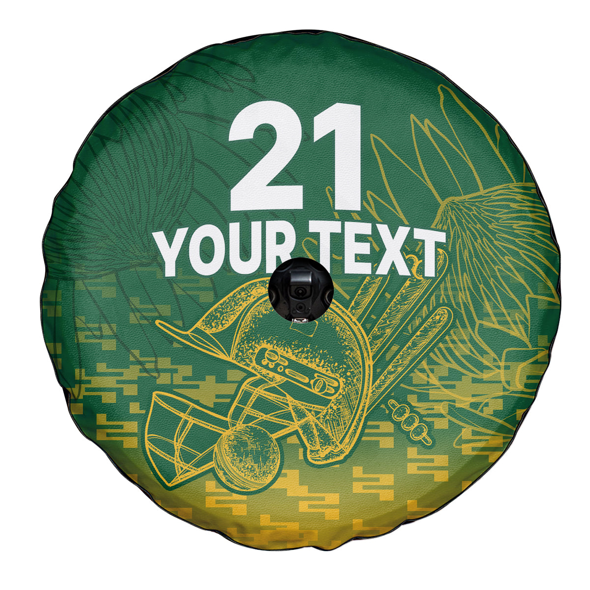 Custom South Africa Cricket Spare Tire Cover Go Proteas World Cup Version 2023 Sproty - Wonder Print Shop