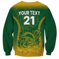 Custom South Africa Cricket Sweatshirt Go Proteas World Cup Version 2023 Sproty - Wonder Print Shop