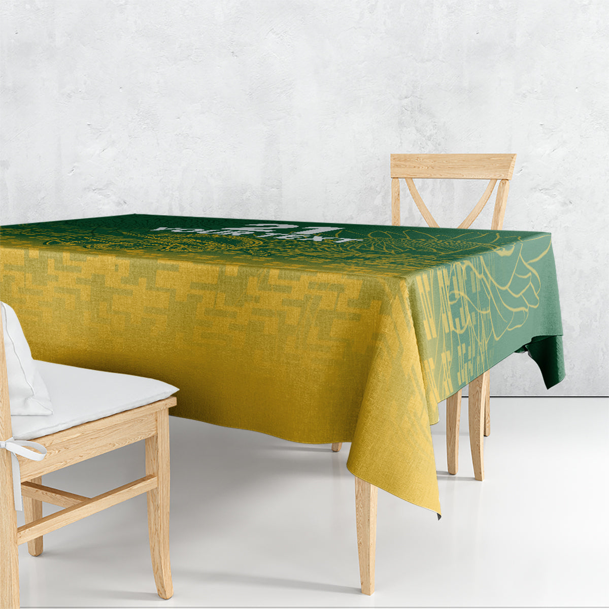Custom South Africa Cricket Tablecloth Go Proteas World Cup Version 2023 Sproty - Wonder Print Shop