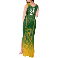Custom South Africa Cricket Tank Maxi Dress Go Proteas World Cup Version 2023 Sproty - Wonder Print Shop