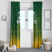 Custom South Africa Cricket Window Curtain Go Proteas World Cup Version 2023 Sproty - Wonder Print Shop