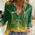 Custom South Africa Cricket Women Casual Shirt Go Proteas World Cup Version 2023 Sproty - Wonder Print Shop