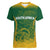 Custom South Africa Cricket Women V Neck T Shirt Go Proteas World Cup Version 2023 Sproty - Wonder Print Shop