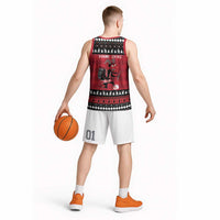Merry Krampusnacht Personalized Basketball Jersey Austrian Bavaria Alpine Christmas Demons - Wonder Print Shop