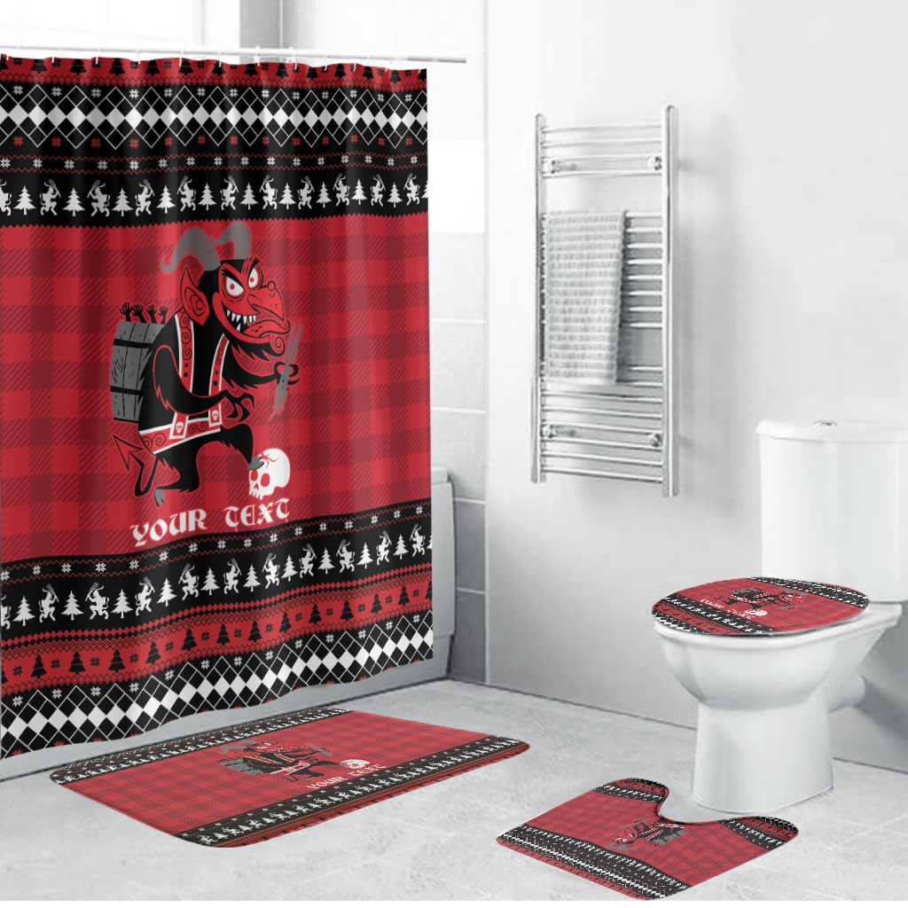 Merry Krampusnacht Personalized Bathroom Set Austrian Bavaria Alpine Christmas Demons - Wonder Print Shop