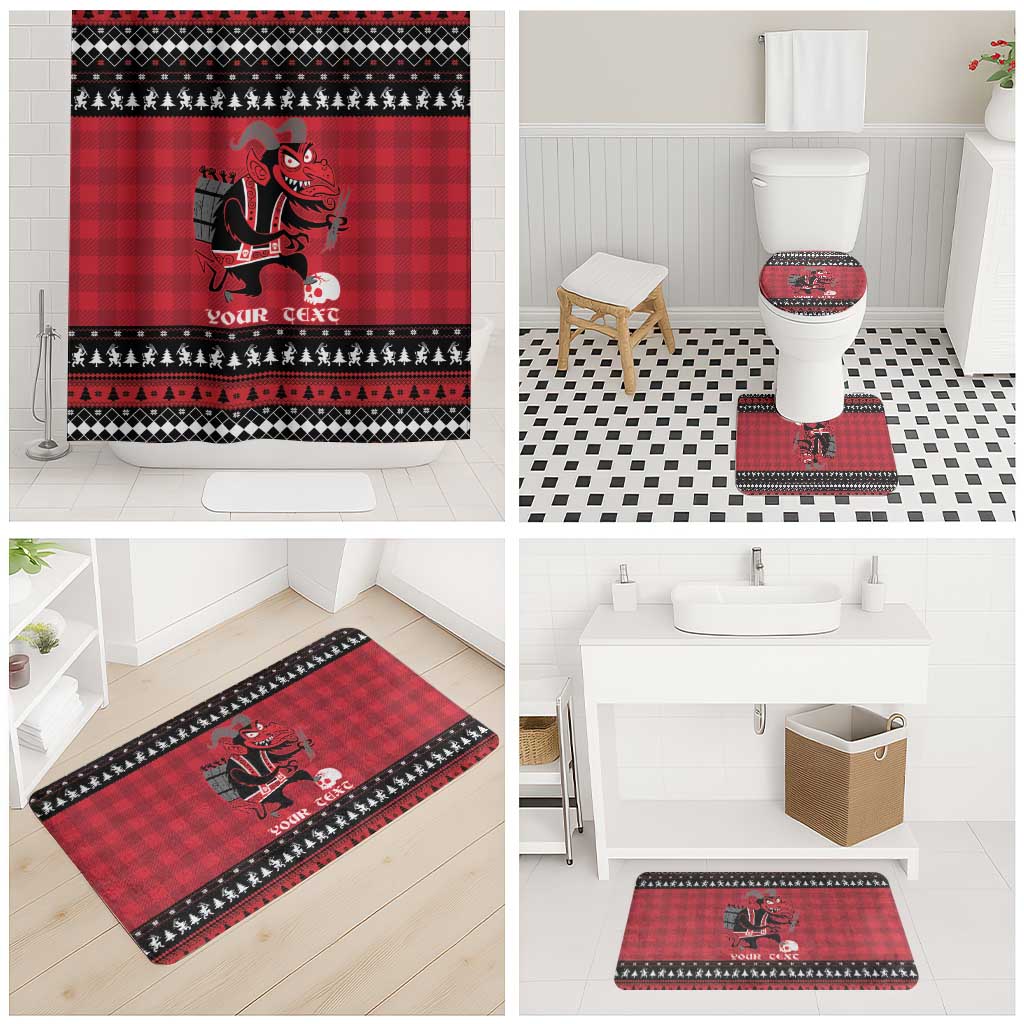 Merry Krampusnacht Personalized Bathroom Set Austrian Bavaria Alpine Christmas Demons - Wonder Print Shop