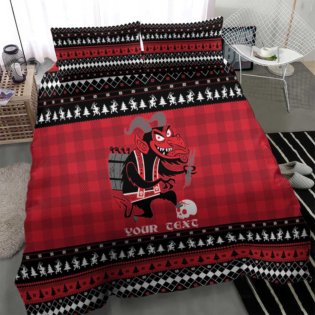 Merry Krampusnacht Personalized Bedding Set Austrian Bavaria Alpine Christmas Demons - Wonder Print Shop