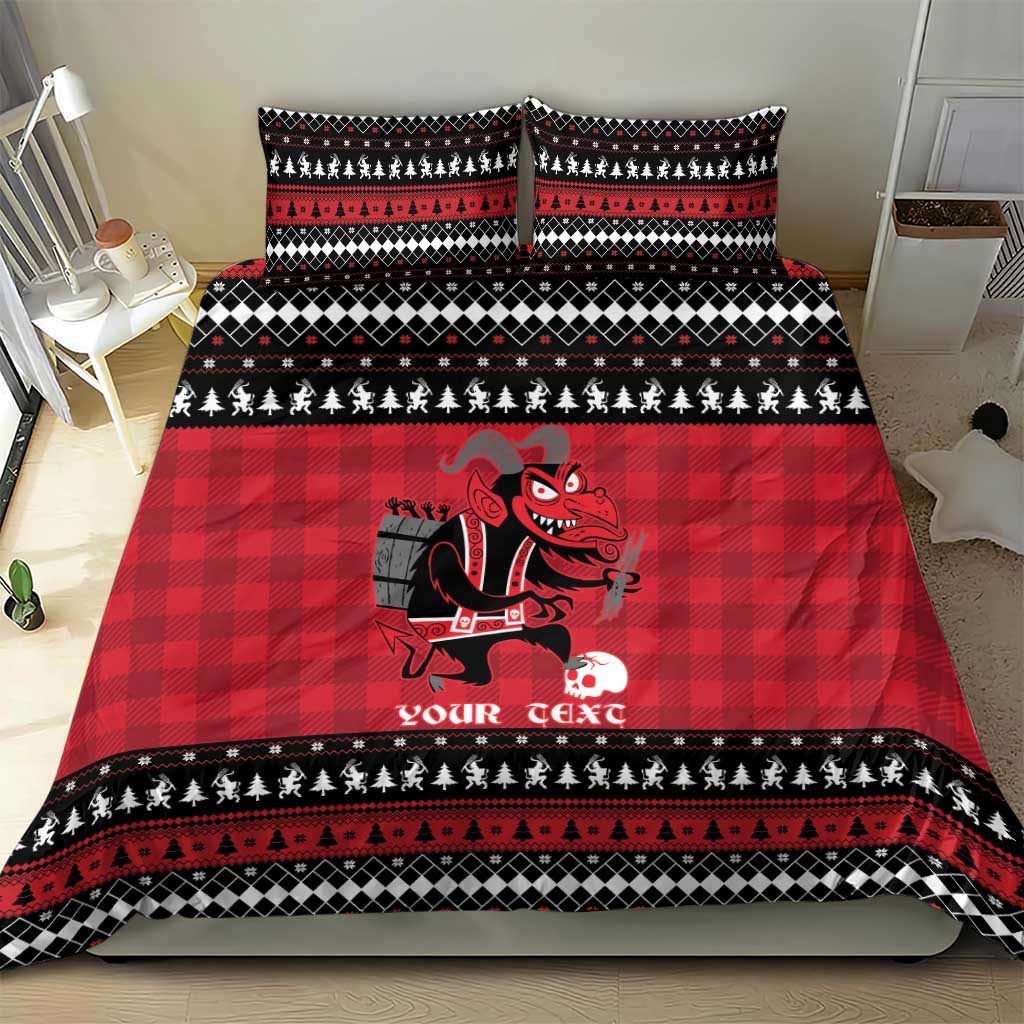 Merry Krampusnacht Personalized Bedding Set Austrian Bavaria Alpine Christmas Demons - Wonder Print Shop