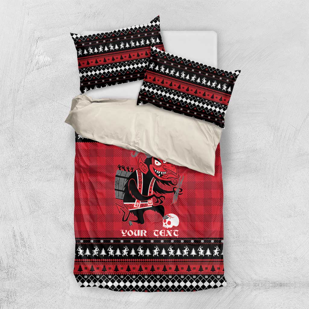 Merry Krampusnacht Personalized Bedding Set Austrian Bavaria Alpine Christmas Demons - Wonder Print Shop