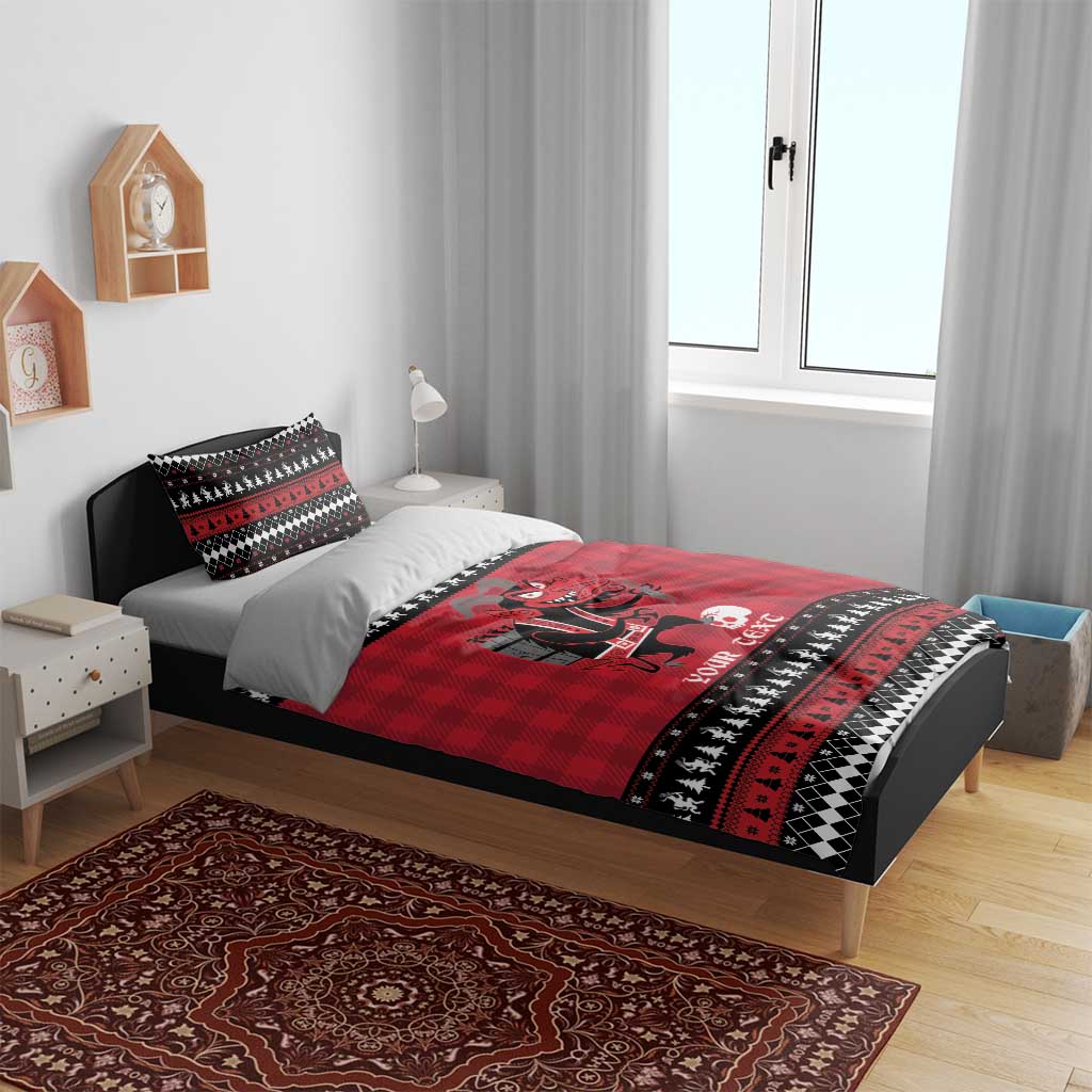Merry Krampusnacht Personalized Bedding Set Austrian Bavaria Alpine Christmas Demons - Wonder Print Shop