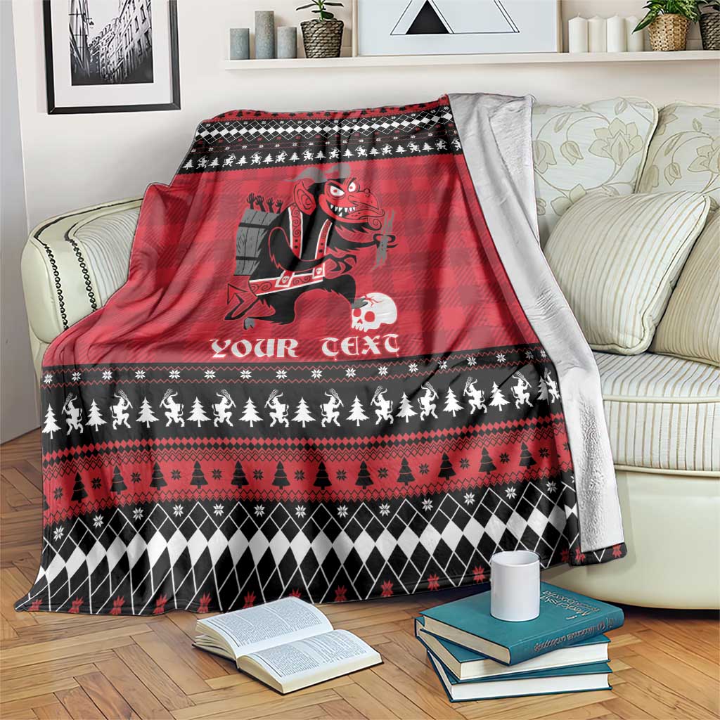 Merry Krampusnacht Personalized Blanket Austrian Bavaria Alpine Christmas Demons - Wonder Print Shop