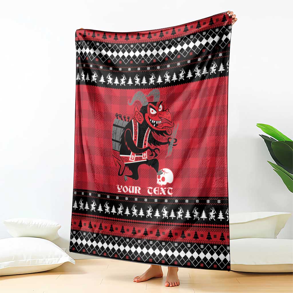 Merry Krampusnacht Personalized Blanket Austrian Bavaria Alpine Christmas Demons - Wonder Print Shop
