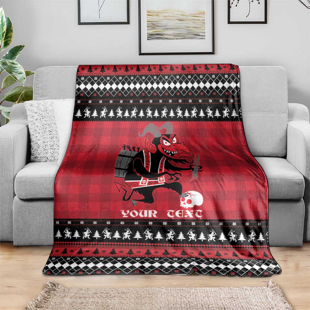 Merry Krampusnacht Personalized Blanket Austrian Bavaria Alpine Christmas Demons - Wonder Print Shop