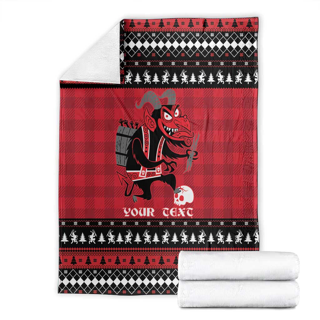 Merry Krampusnacht Personalized Blanket Austrian Bavaria Alpine Christmas Demons - Wonder Print Shop