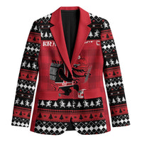 Merry Krampusnacht Personalized Blazer Austrian Bavaria Alpine Christmas Demons - Wonder Print Shop