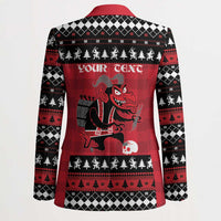 Merry Krampusnacht Personalized Blazer Austrian Bavaria Alpine Christmas Demons - Wonder Print Shop