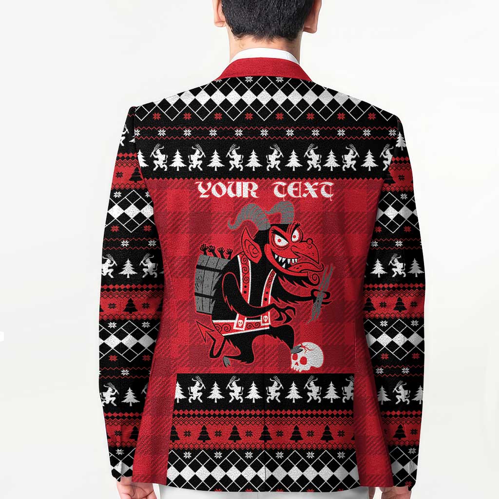 Merry Krampusnacht Personalized Blazer Austrian Bavaria Alpine Christmas Demons - Wonder Print Shop