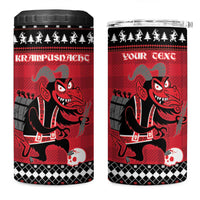 Merry Krampusnacht Personalized 4 in 1 Can Cooler Tumbler Austrian Bavaria Alpine Christmas Demons - Wonder Print Shop