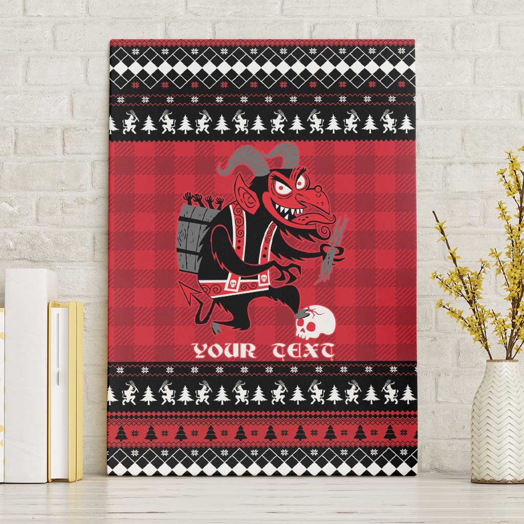 Merry Krampusnacht Personalized Canvas Wall Art Austrian Bavaria Alpine Christmas Demons - Wonder Print Shop