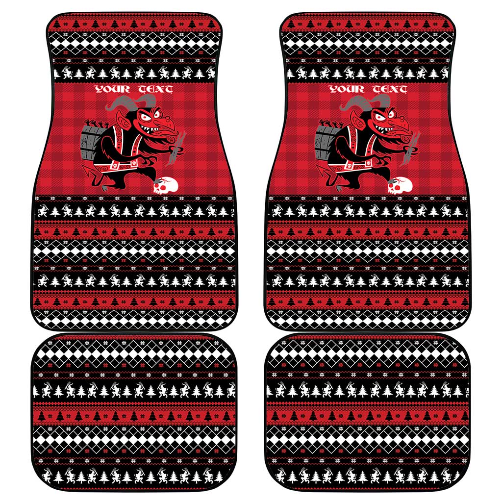Merry Krampusnacht Personalized Car Mats Austrian Bavaria Alpine Christmas Demons - Wonder Print Shop