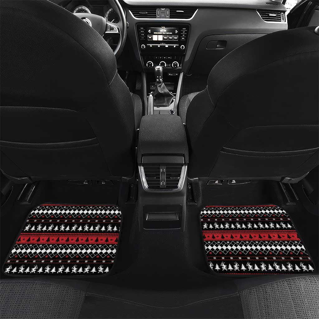 Merry Krampusnacht Personalized Car Mats Austrian Bavaria Alpine Christmas Demons - Wonder Print Shop