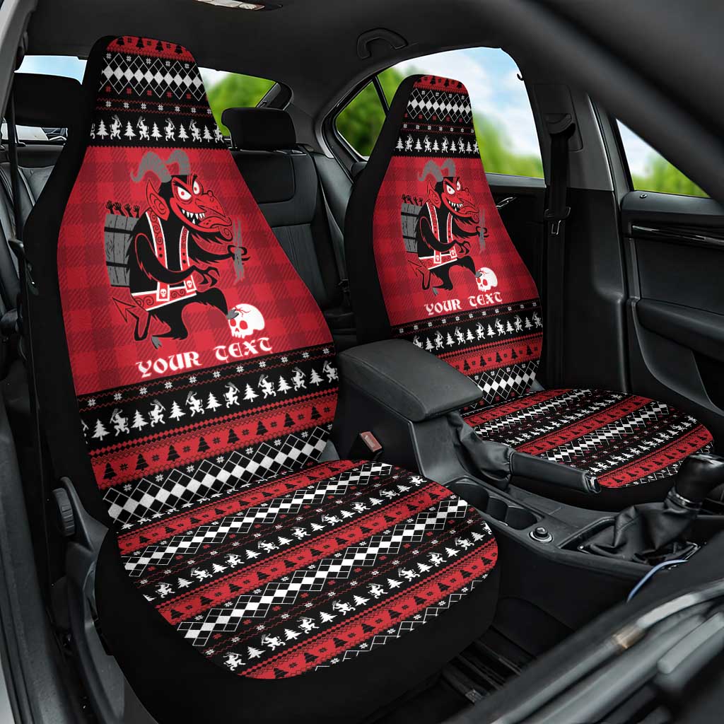 Merry Krampusnacht Personalized Car Seat Cover Austrian Bavaria Alpine Christmas Demons - Wonder Print Shop