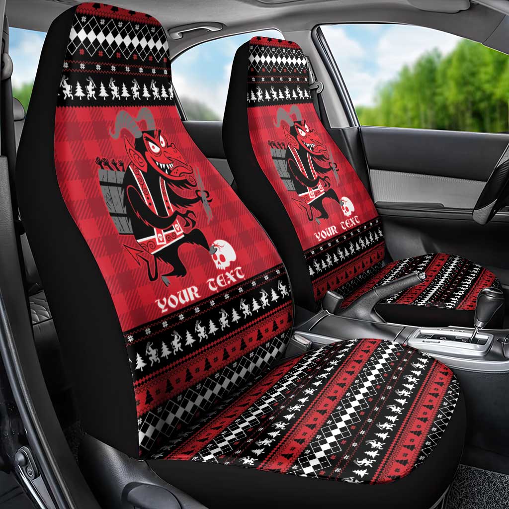 Merry Krampusnacht Personalized Car Seat Cover Austrian Bavaria Alpine Christmas Demons - Wonder Print Shop