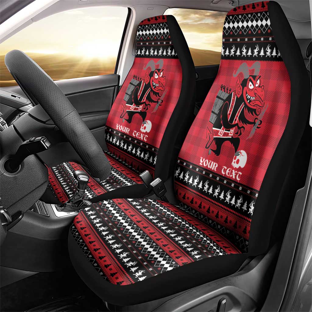 Merry Krampusnacht Personalized Car Seat Cover Austrian Bavaria Alpine Christmas Demons - Wonder Print Shop