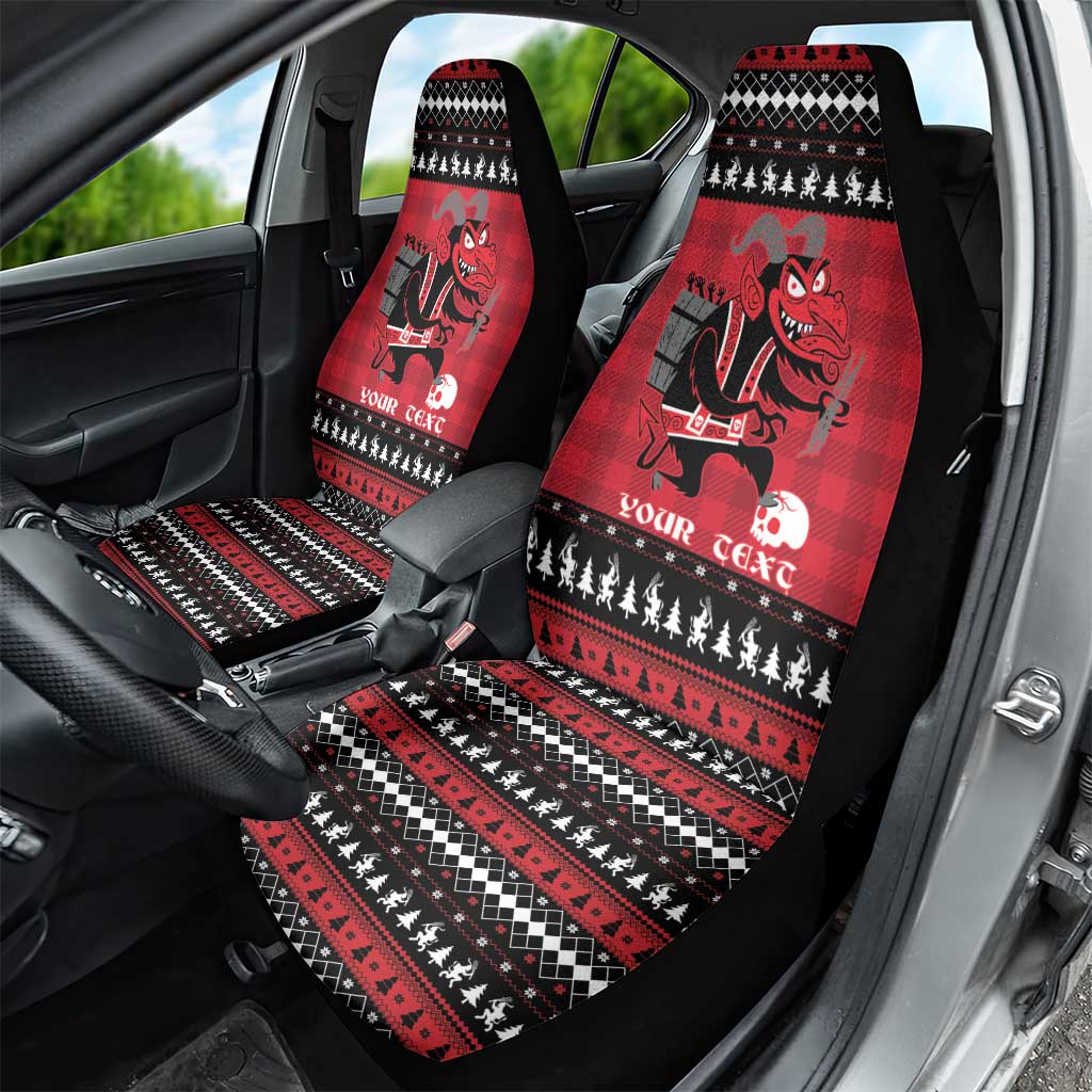 Merry Krampusnacht Personalized Car Seat Cover Austrian Bavaria Alpine Christmas Demons - Wonder Print Shop