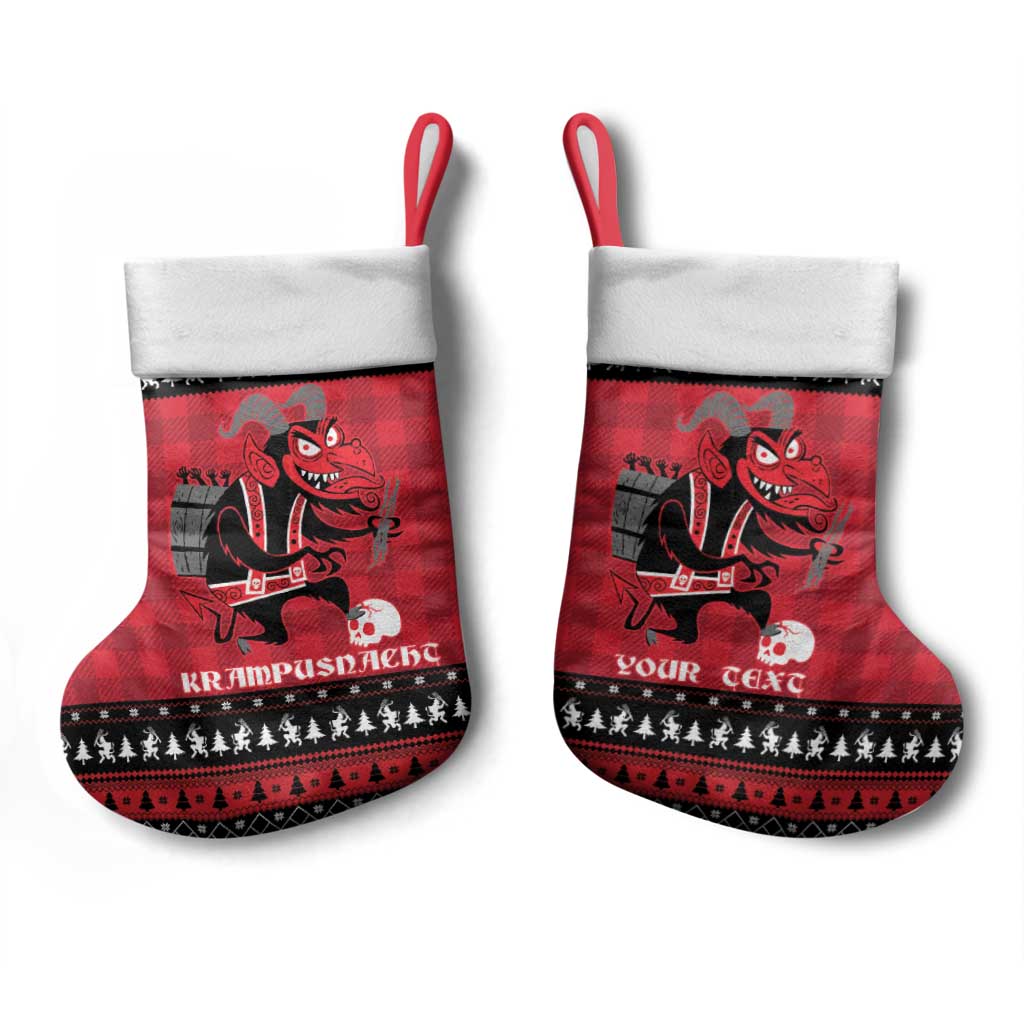 Merry Krampusnacht Personalized Christmas Stocking Austrian Bavaria Alpine Christmas Demons - Wonder Print Shop