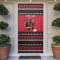 Merry Krampusnacht Personalized Door Cover Austrian Bavaria Alpine Christmas Demons - Wonder Print Shop