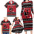 Merry Krampusnacht Personalized Family Matching Long Sleeve Bodycon Dress and Hawaiian Shirt Austrian Bavaria Alpine Christmas Demons - Wonder Print Shop