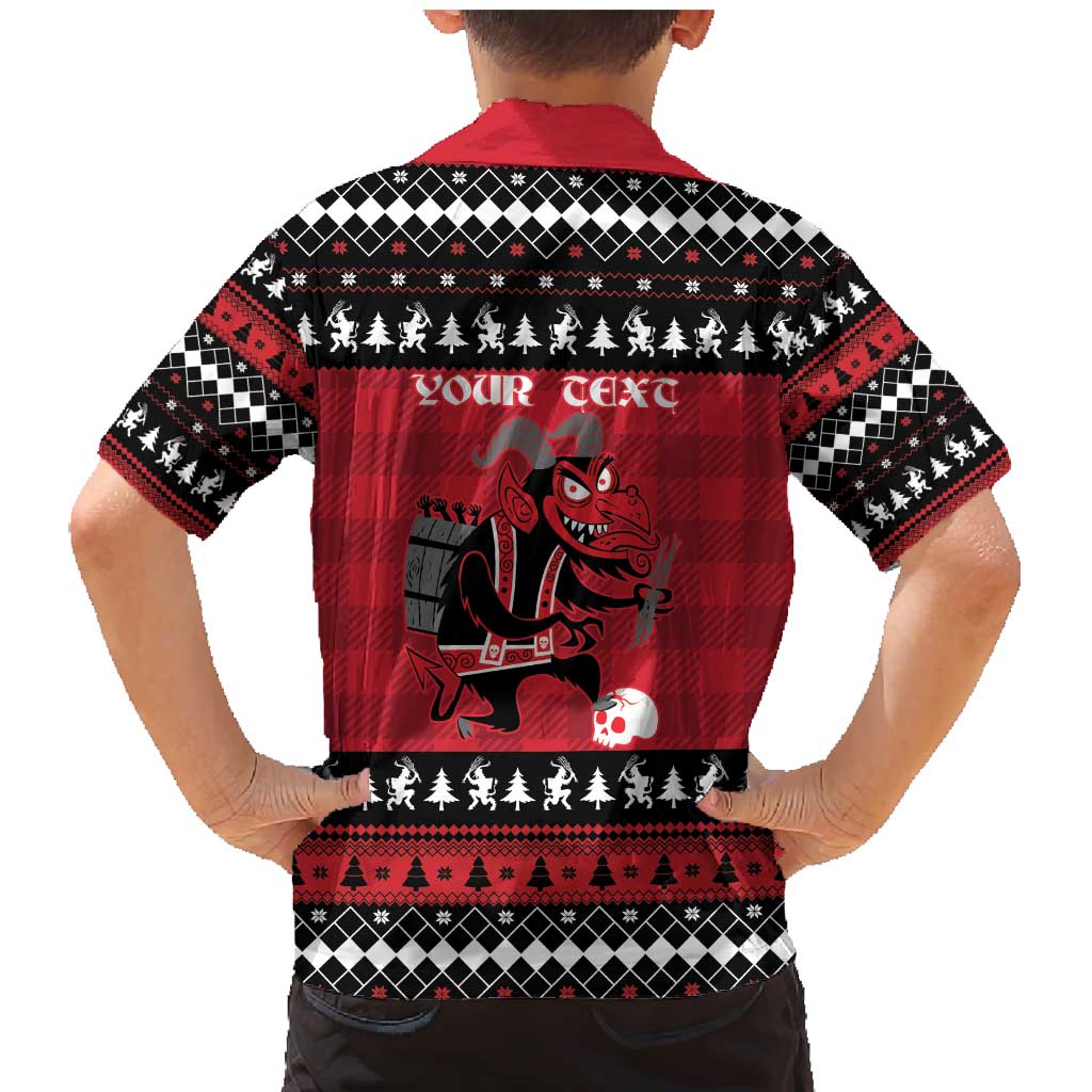 Merry Krampusnacht Personalized Family Matching Mermaid Dress and Hawaiian Shirt Austrian Bavaria Alpine Christmas Demons - Wonder Print Shop