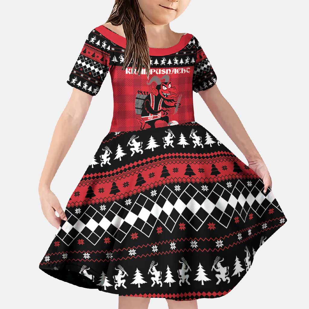 Merry Krampusnacht Personalized Family Matching Mermaid Dress and Hawaiian Shirt Austrian Bavaria Alpine Christmas Demons - Wonder Print Shop