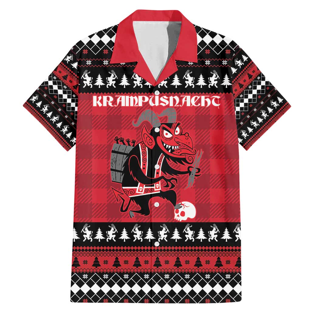 Merry Krampusnacht Personalized Family Matching Mermaid Dress and Hawaiian Shirt Austrian Bavaria Alpine Christmas Demons - Wonder Print Shop