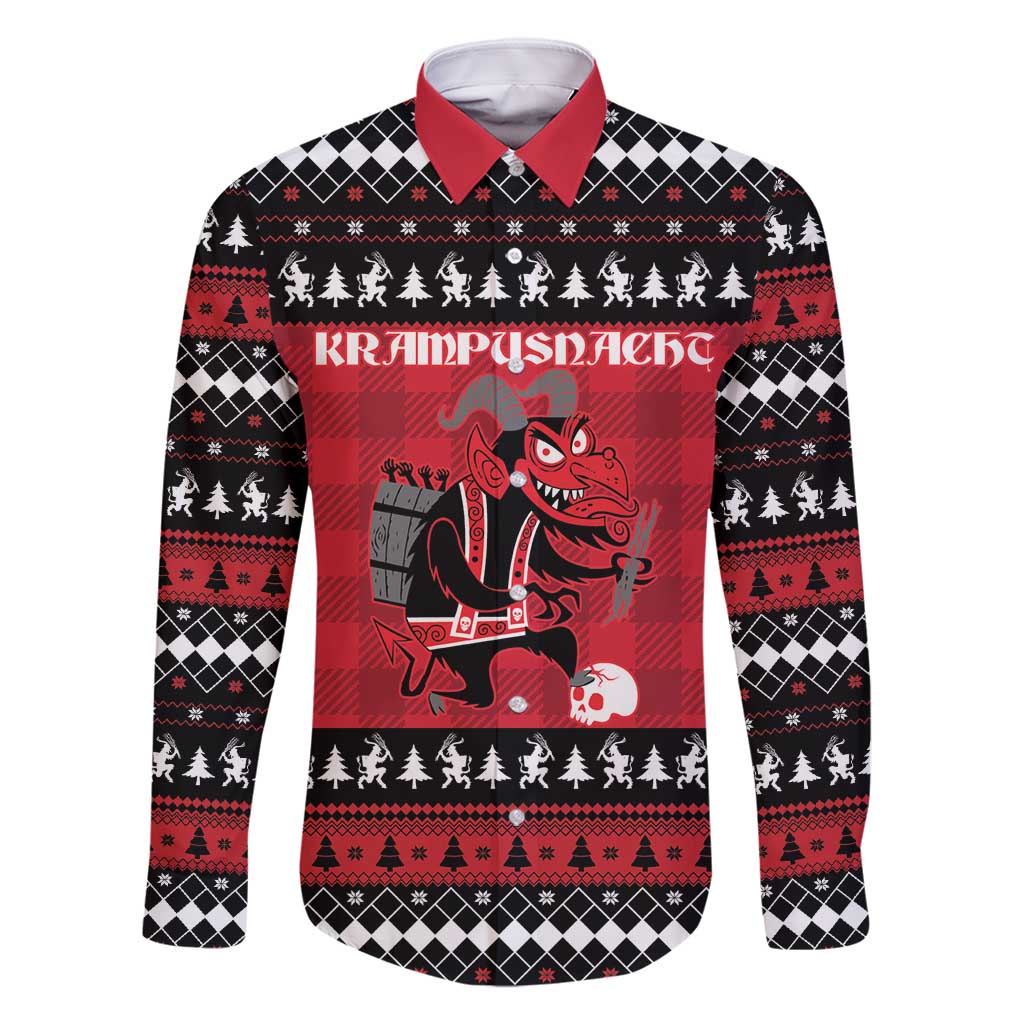 Merry Krampusnacht Personalized Family Matching Mermaid Dress and Hawaiian Shirt Austrian Bavaria Alpine Christmas Demons - Wonder Print Shop