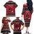 Merry Krampusnacht Personalized Family Matching Off The Shoulder Long Sleeve Dress and Hawaiian Shirt Austrian Bavaria Alpine Christmas Demons - Wonder Print Shop