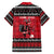 Merry Krampusnacht Personalized Family Matching Off Shoulder Short Dress and Hawaiian Shirt Austrian Bavaria Alpine Christmas Demons - Wonder Print Shop