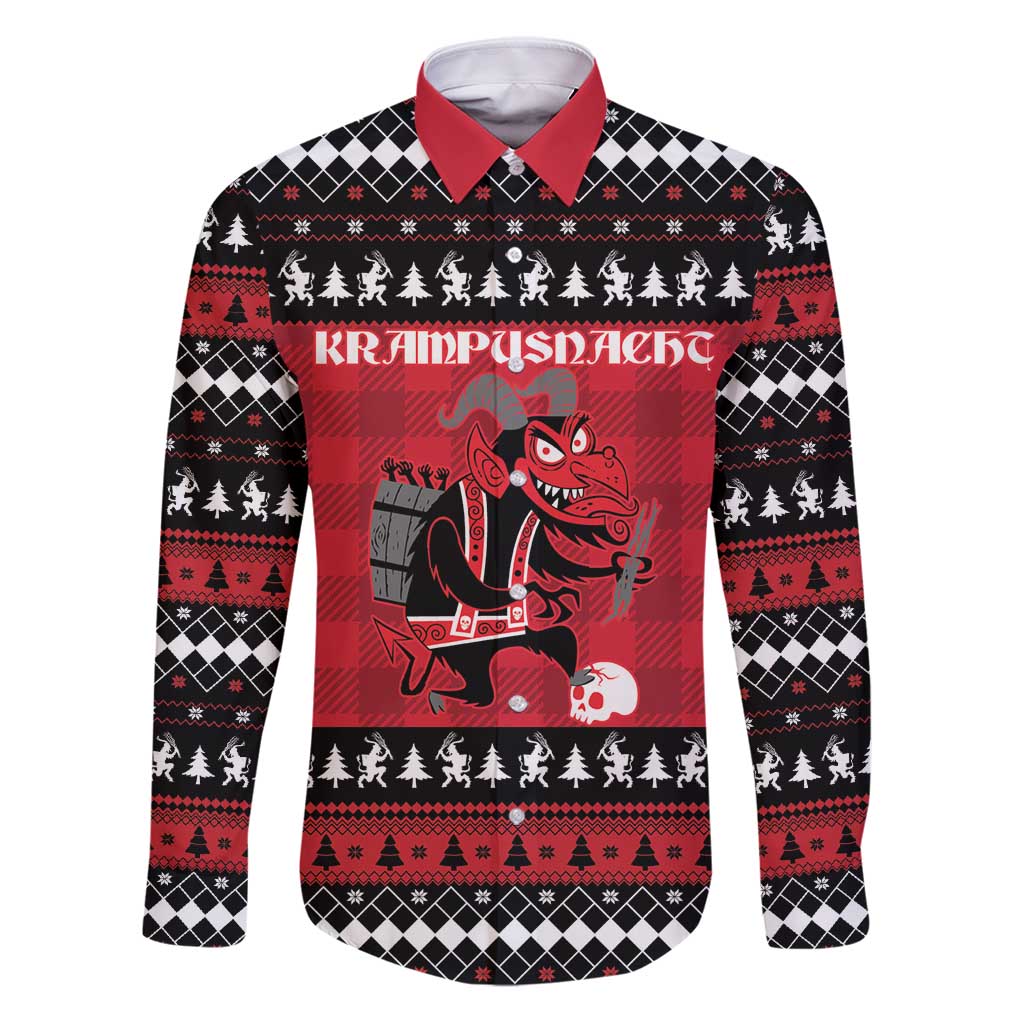 Merry Krampusnacht Personalized Family Matching Puletasi and Hawaiian Shirt Austrian Bavaria Alpine Christmas Demons - Wonder Print Shop