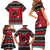 Merry Krampusnacht Personalized Family Matching Short Sleeve Bodycon Dress and Hawaiian Shirt Austrian Bavaria Alpine Christmas Demons - Wonder Print Shop