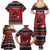 Merry Krampusnacht Personalized Family Matching Summer Maxi Dress and Hawaiian Shirt Austrian Bavaria Alpine Christmas Demons - Wonder Print Shop