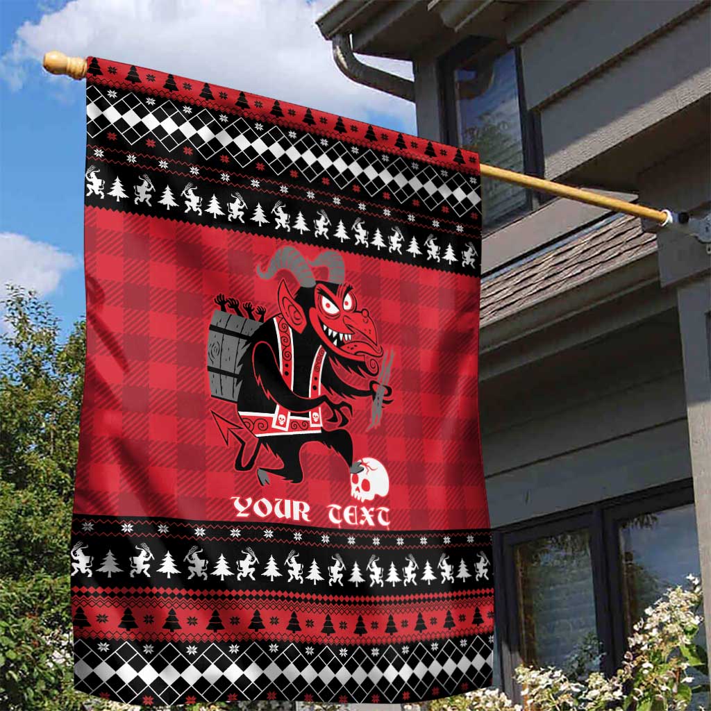 Merry Krampusnacht Personalized Garden Flag Austrian Bavaria Alpine Christmas Demons - Wonder Print Shop