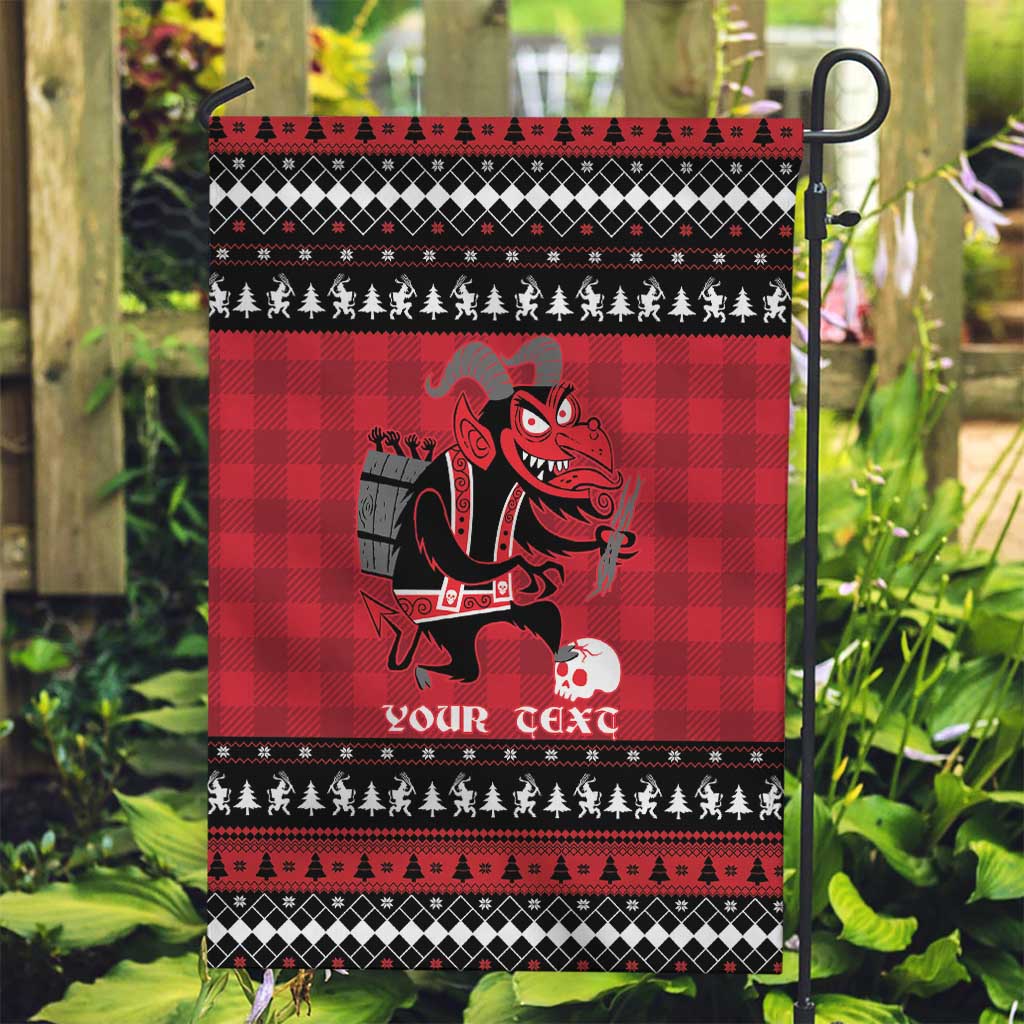 Merry Krampusnacht Personalized Garden Flag Austrian Bavaria Alpine Christmas Demons - Wonder Print Shop