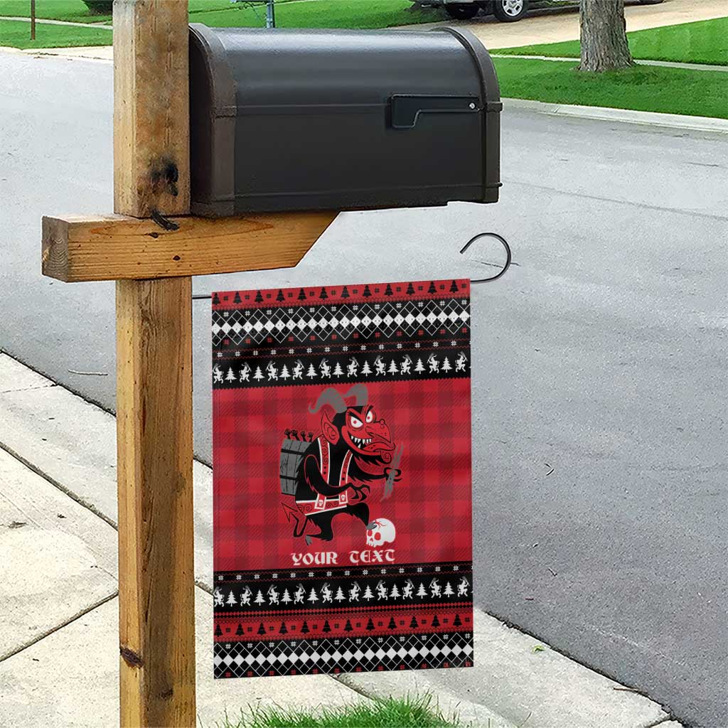 Merry Krampusnacht Personalized Garden Flag Austrian Bavaria Alpine Christmas Demons - Wonder Print Shop